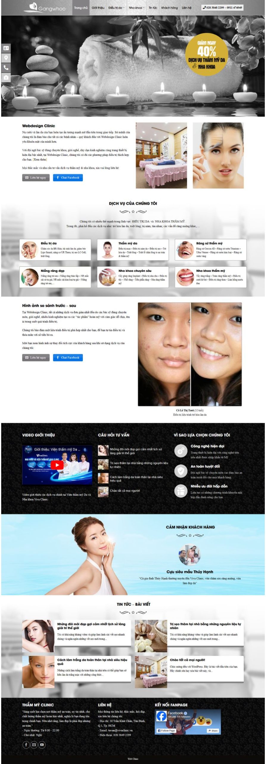 Website Nha Khoa Thẩm Mỹ Viện