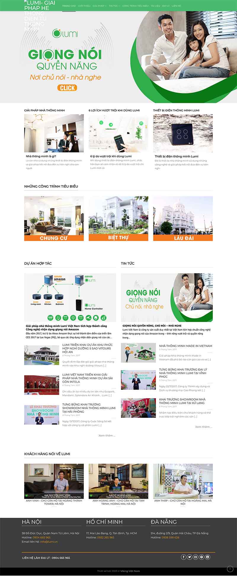 Website Nhà Thông Minh Lumi