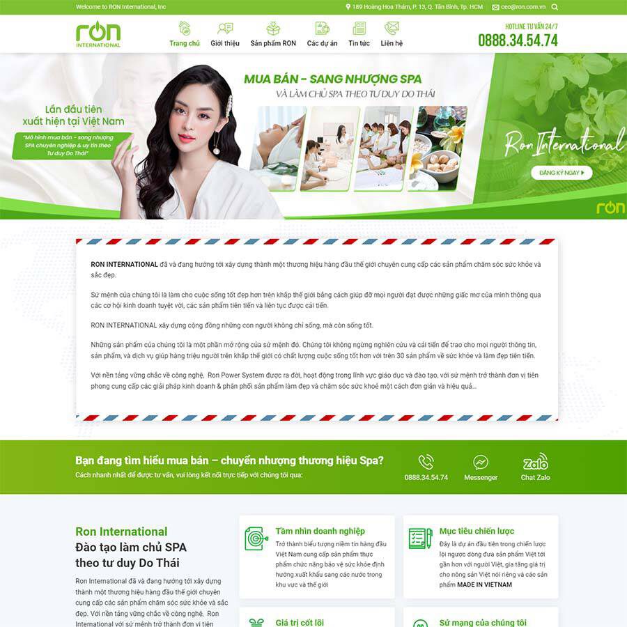 Website Nhượng Quyền Spa