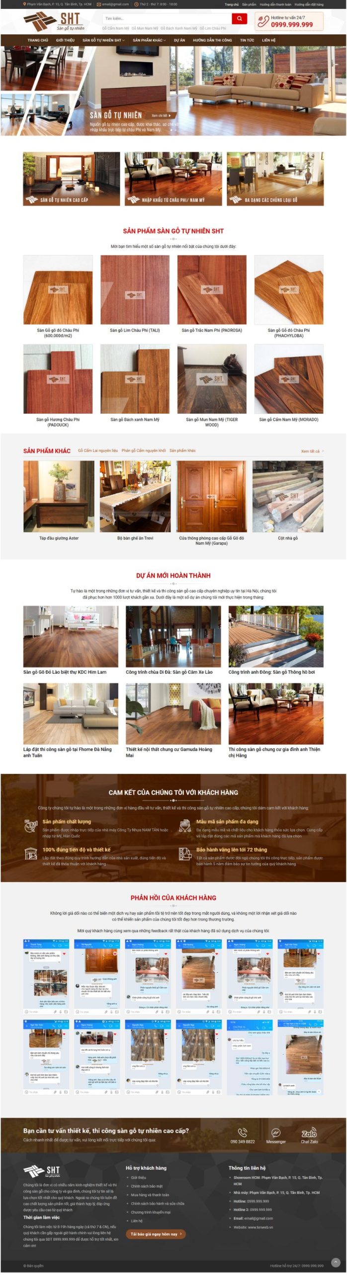 Website Nội Thất Sàn Gỗ