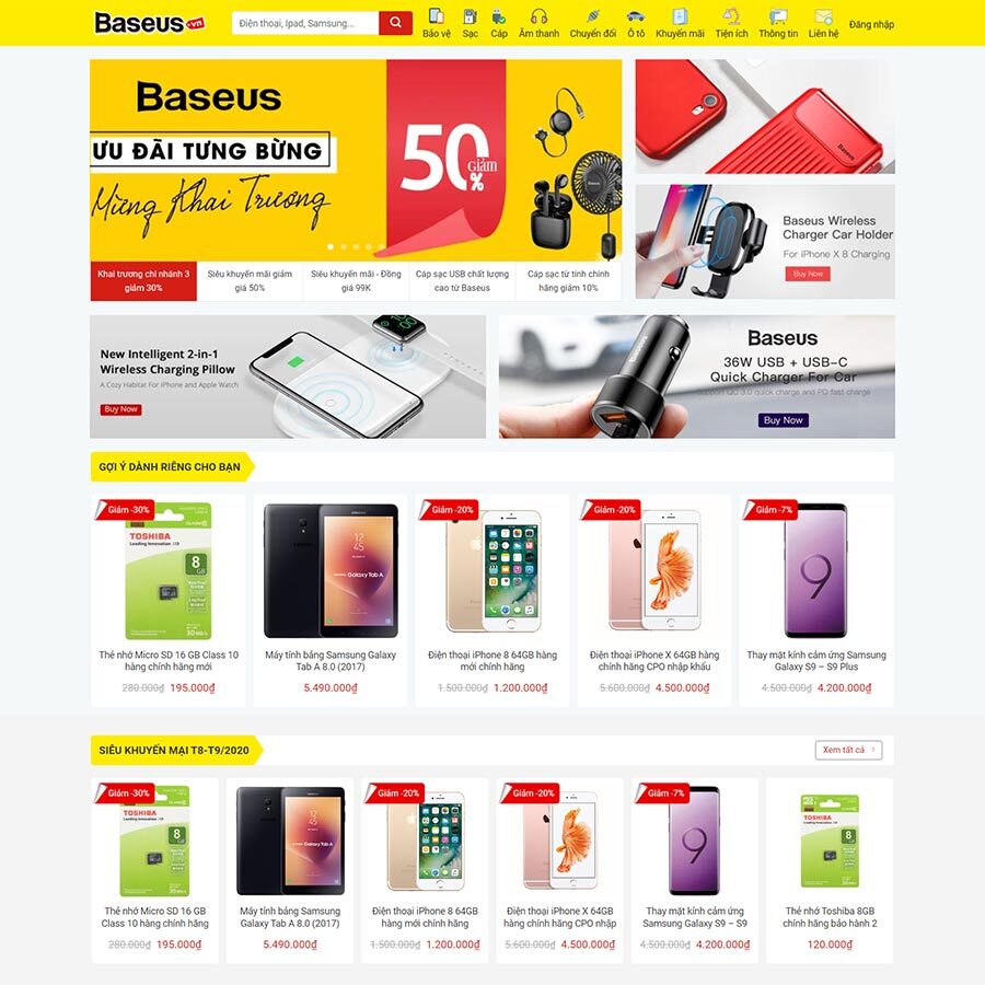 Website Phụ Kiện Điện Thoại