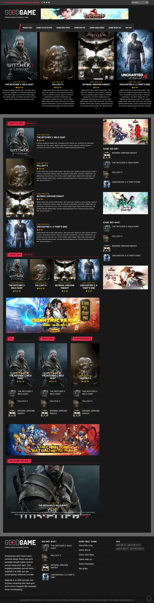 Website Review Đánh Giá Games Cực Xịn