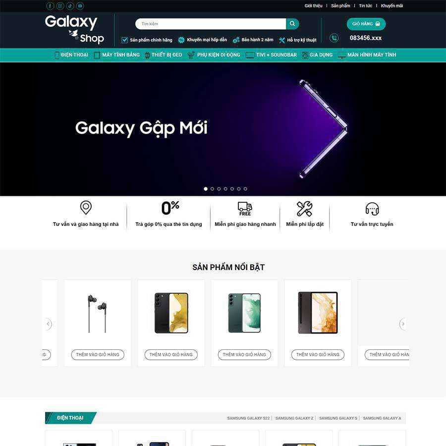 Website Samsung Shop