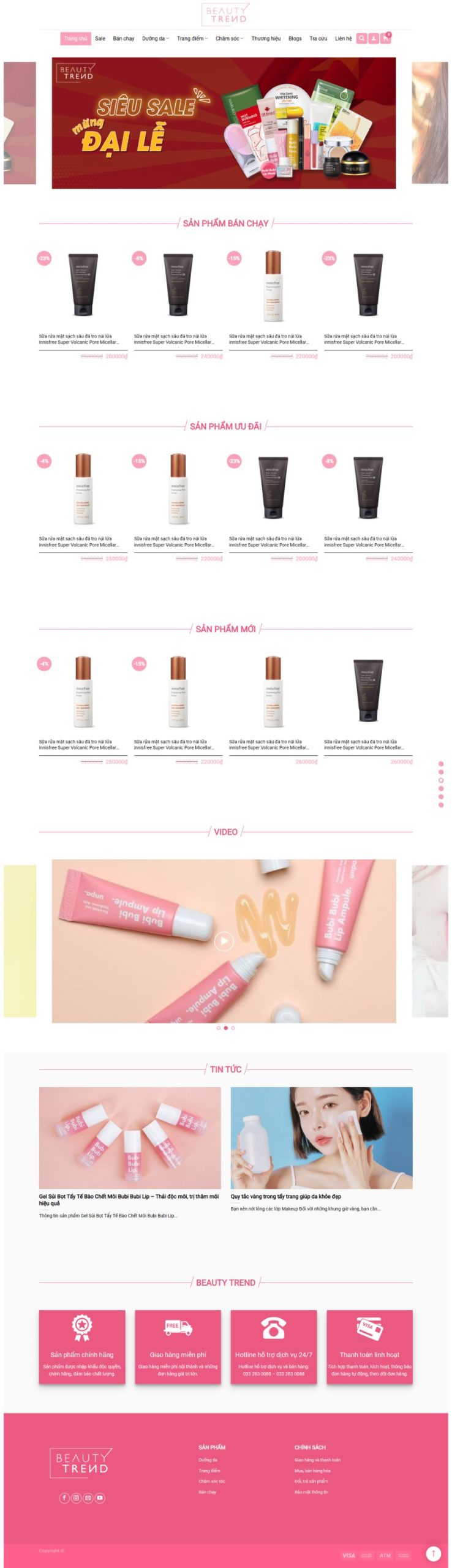 Website Shop Bán Mỹ Phẩm