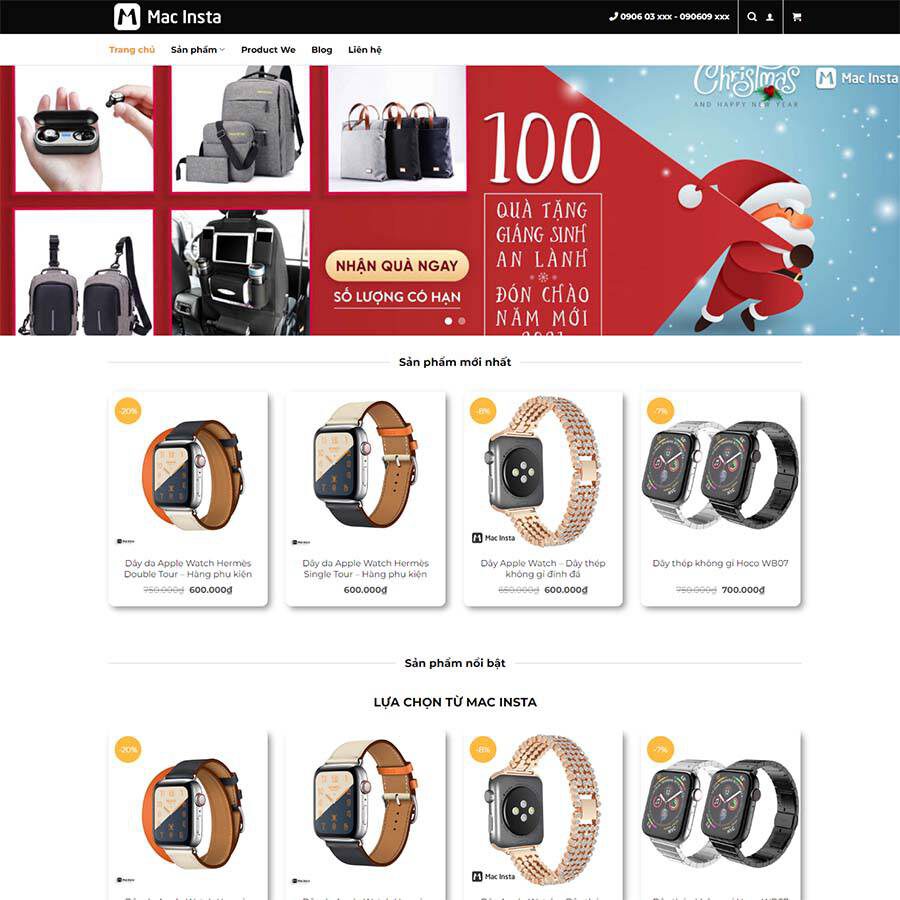 Website Shop Phụ Kiện Mac