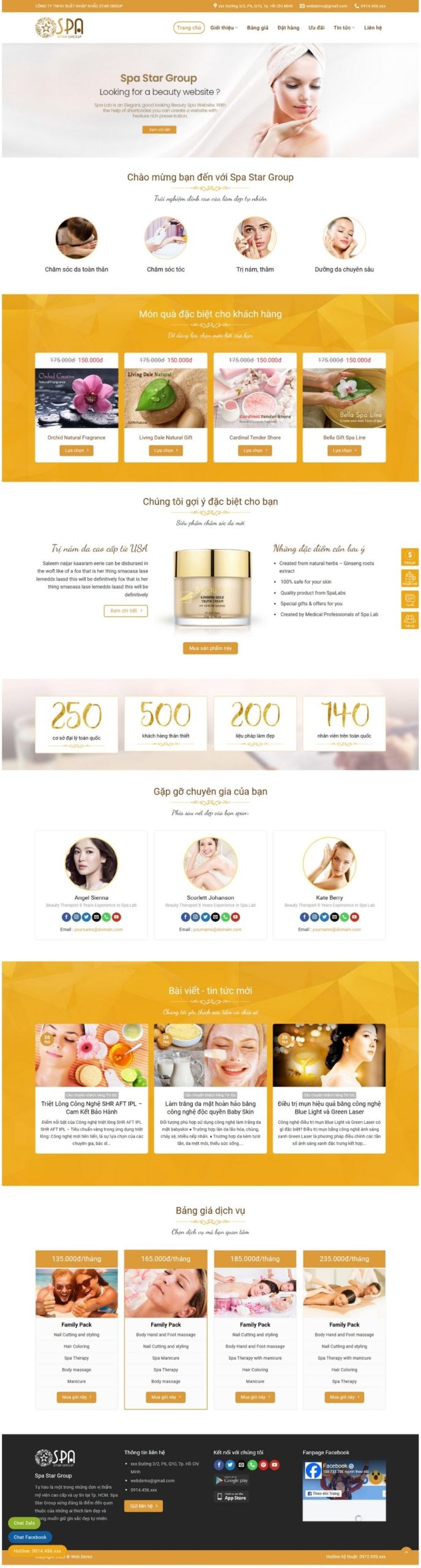 Website Spa Làm Đẹp 11