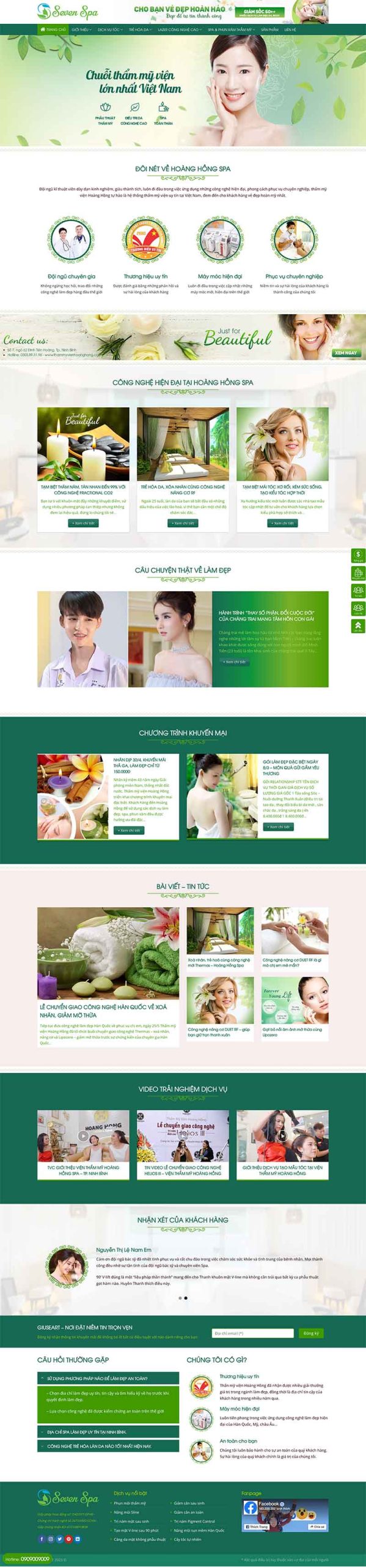 Website Thẩm Mỹ Viện Spa 3