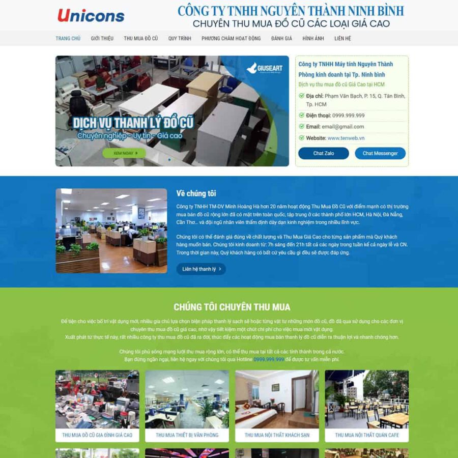 Website Thu Mua Thanh Lý Đồ Cũ