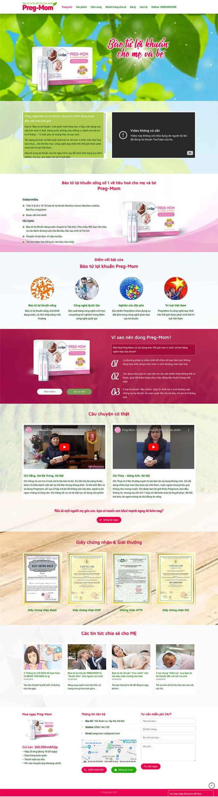 Website Thực Phẩm Chức Năng 3