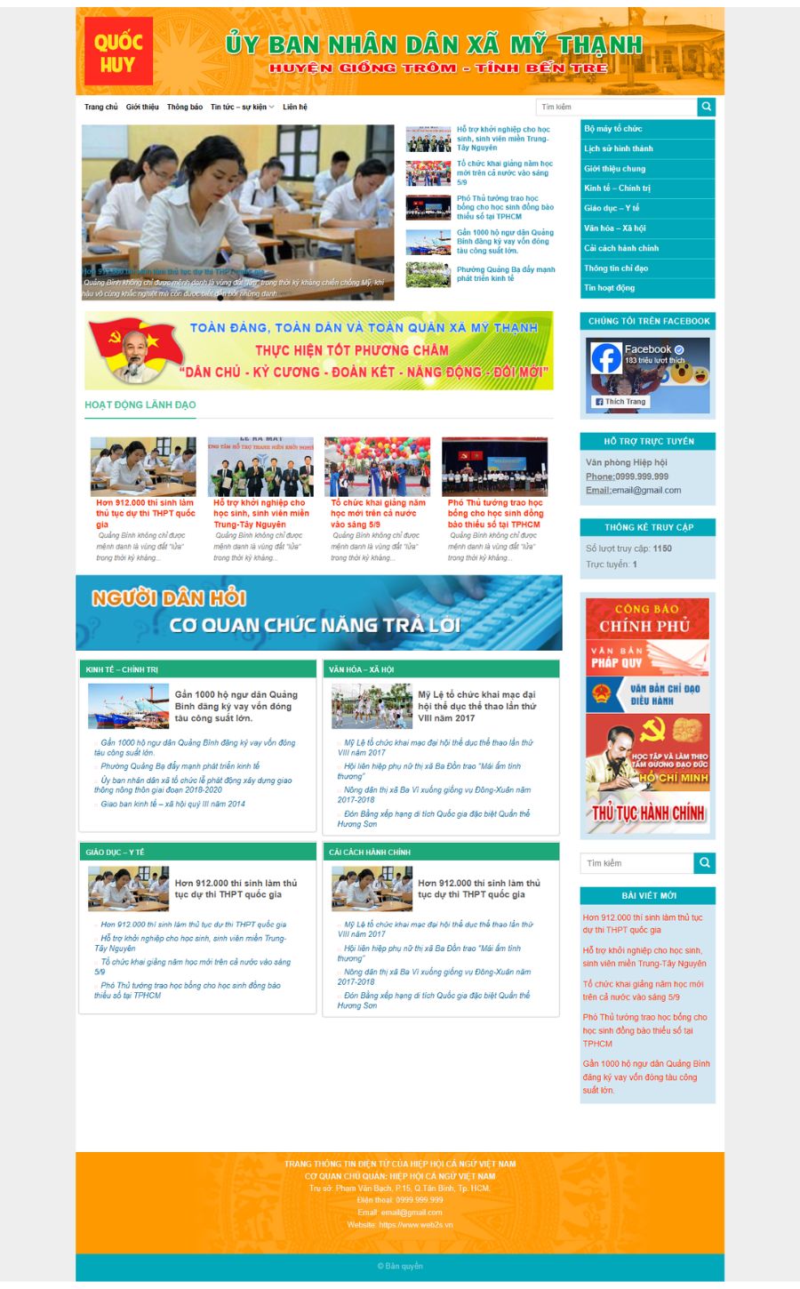 Website Tin Tức Ủy Ban Xã 07