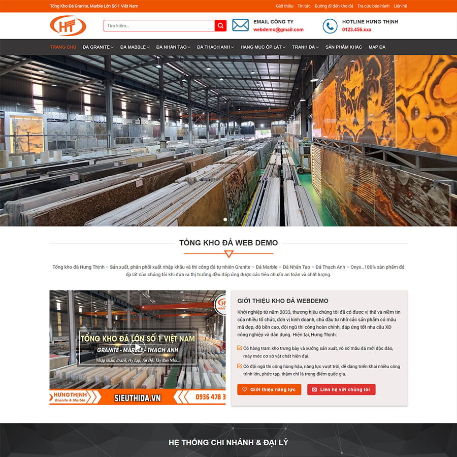 Website Tổng Kho Đá Siêu Thị Đá