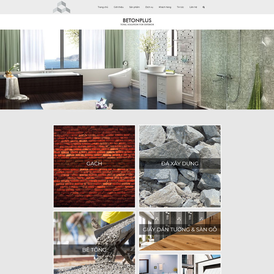 Website Vật Liệu Xây Dựng Bentop