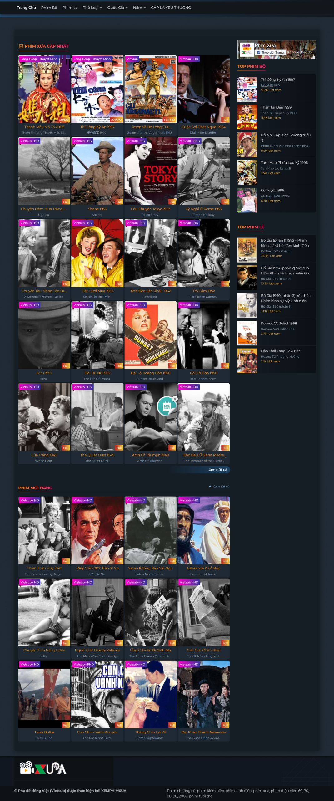 Website Xem Phim Online Với Nhiều Chức Năng