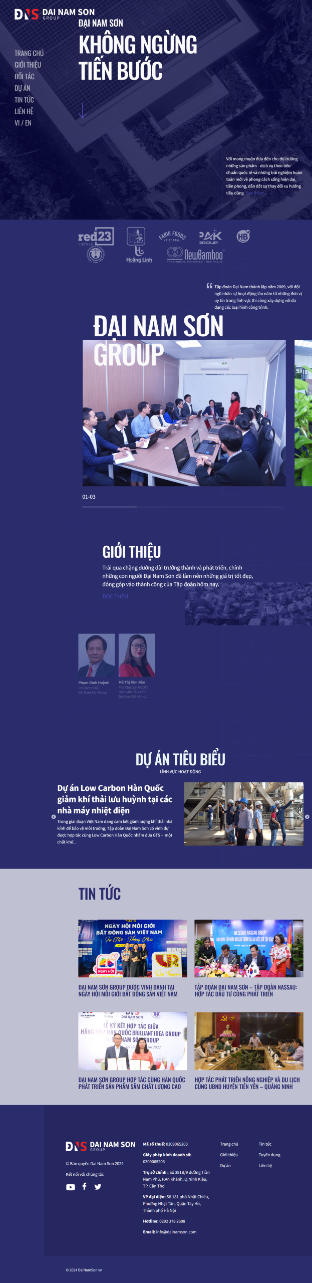 Website Xúc Tiến Đầu Tư Dự Án