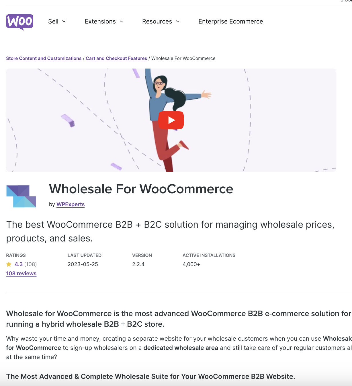 Wholesale For Woocommerce