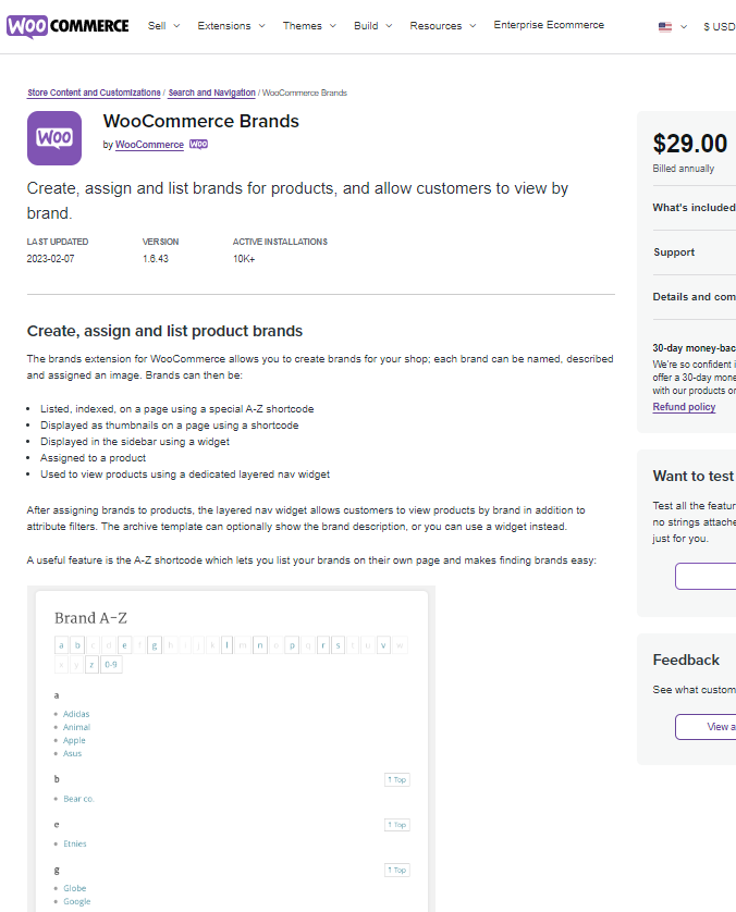Woocommerce Brands
