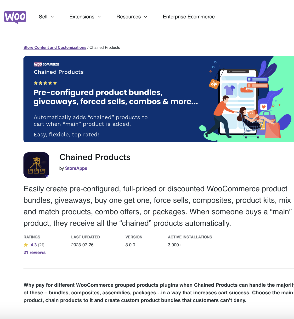 Woocommerce Chained Products