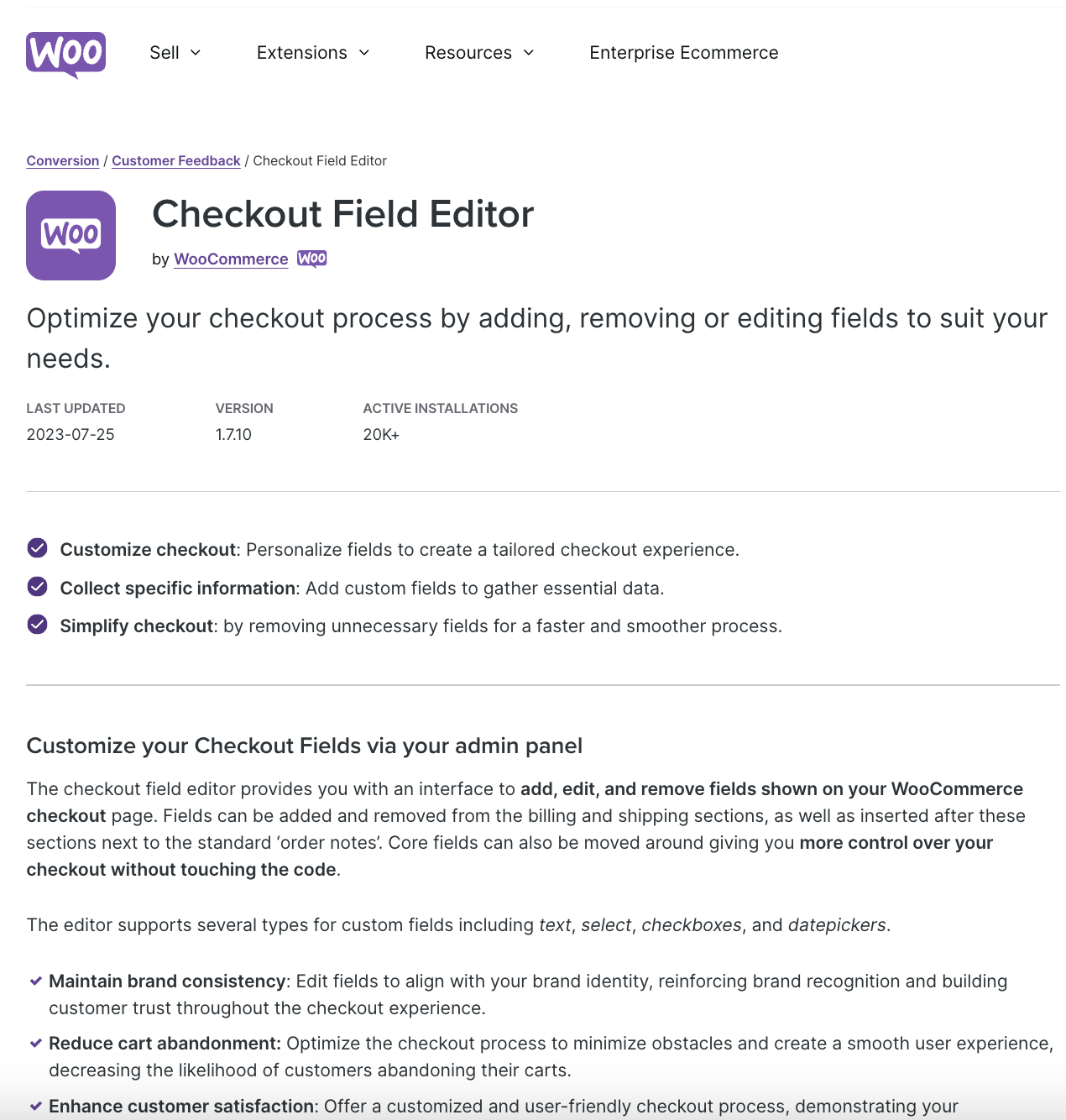 Woocommerce Checkout Field Editor
