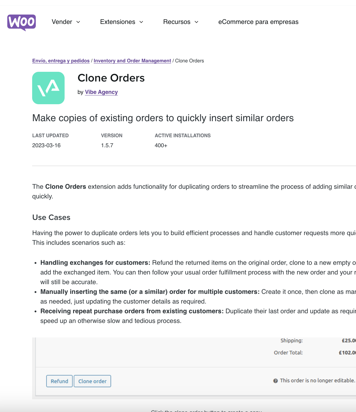 Woocommerce Clone Orders