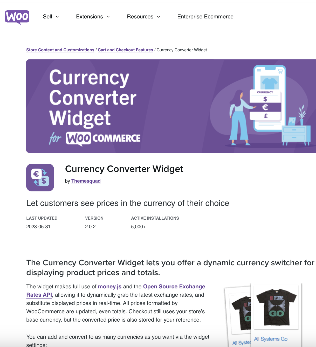 Woocommerce Currency Converter Widget
