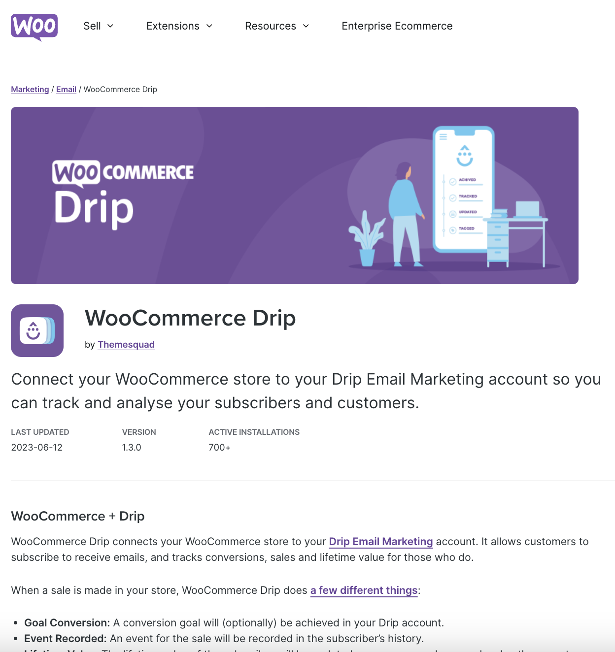 Woocommerce Drip