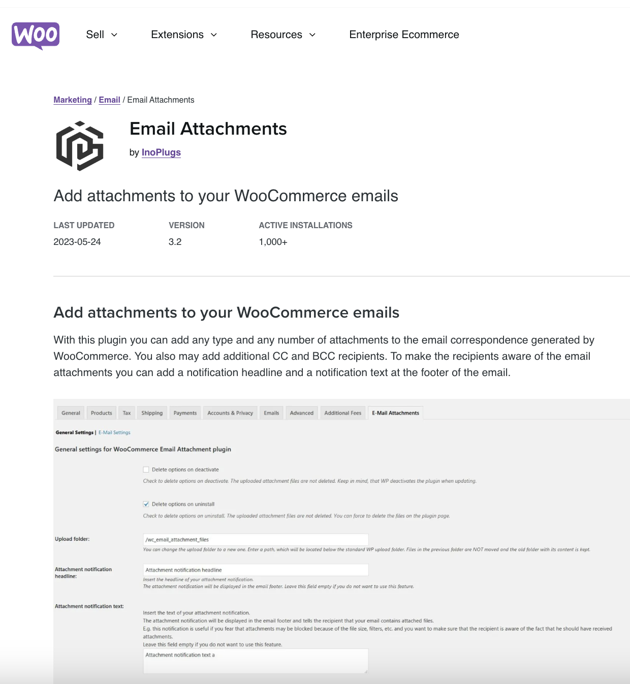 Woocommerce Email Attachments
