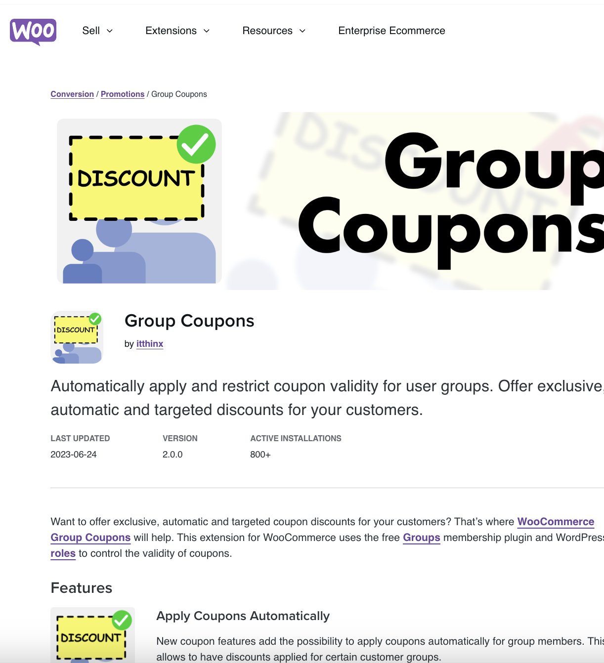 Woocommerce Group Coupons