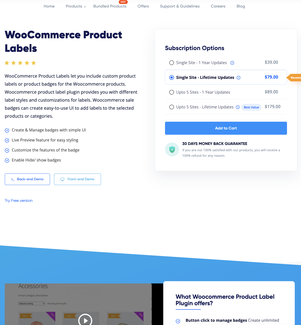 Woocommerce Product Labels
