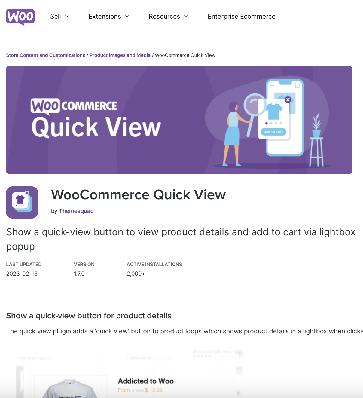 Woocommerce Quick View