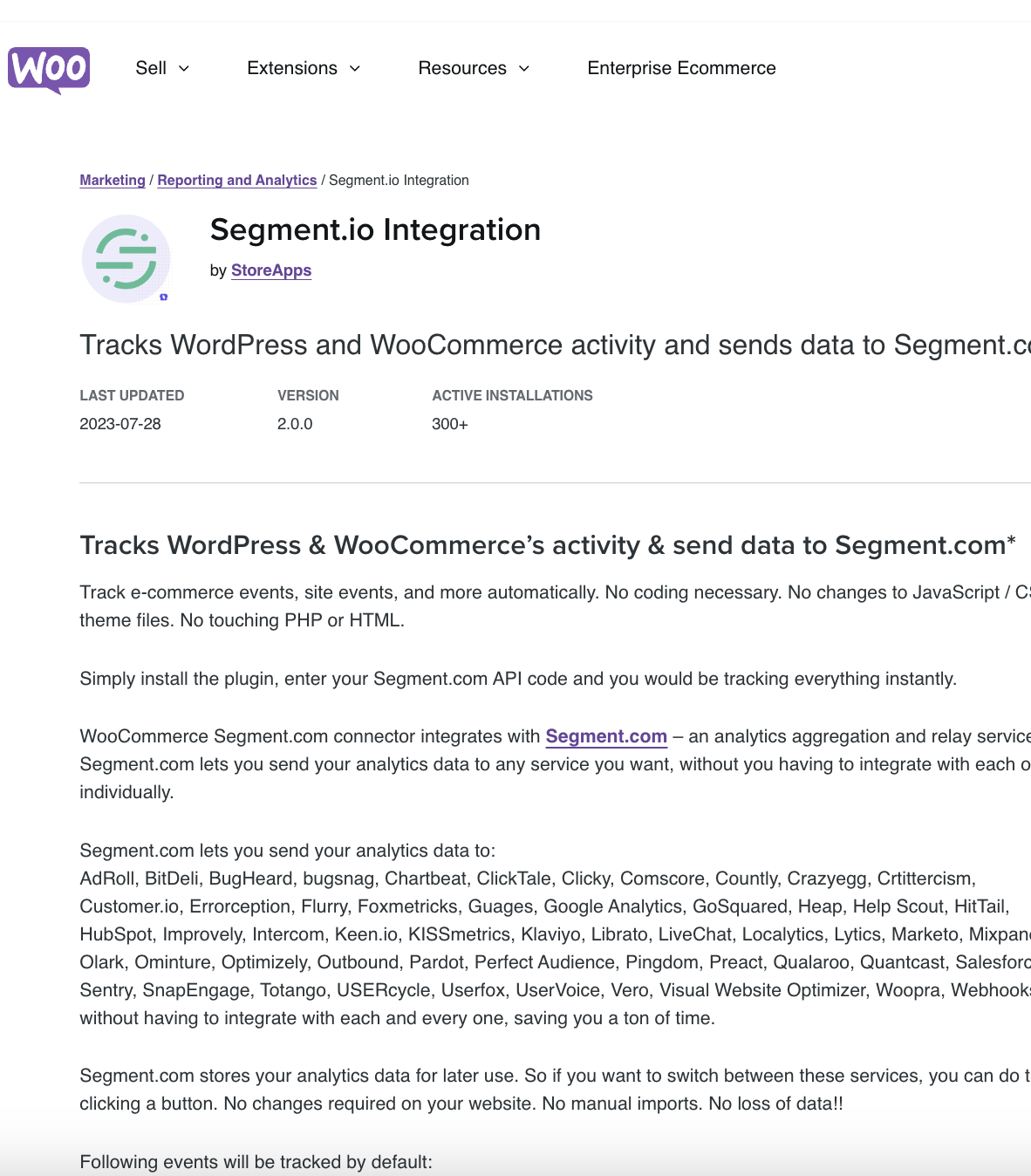 Woocommerce Segment Io Integration