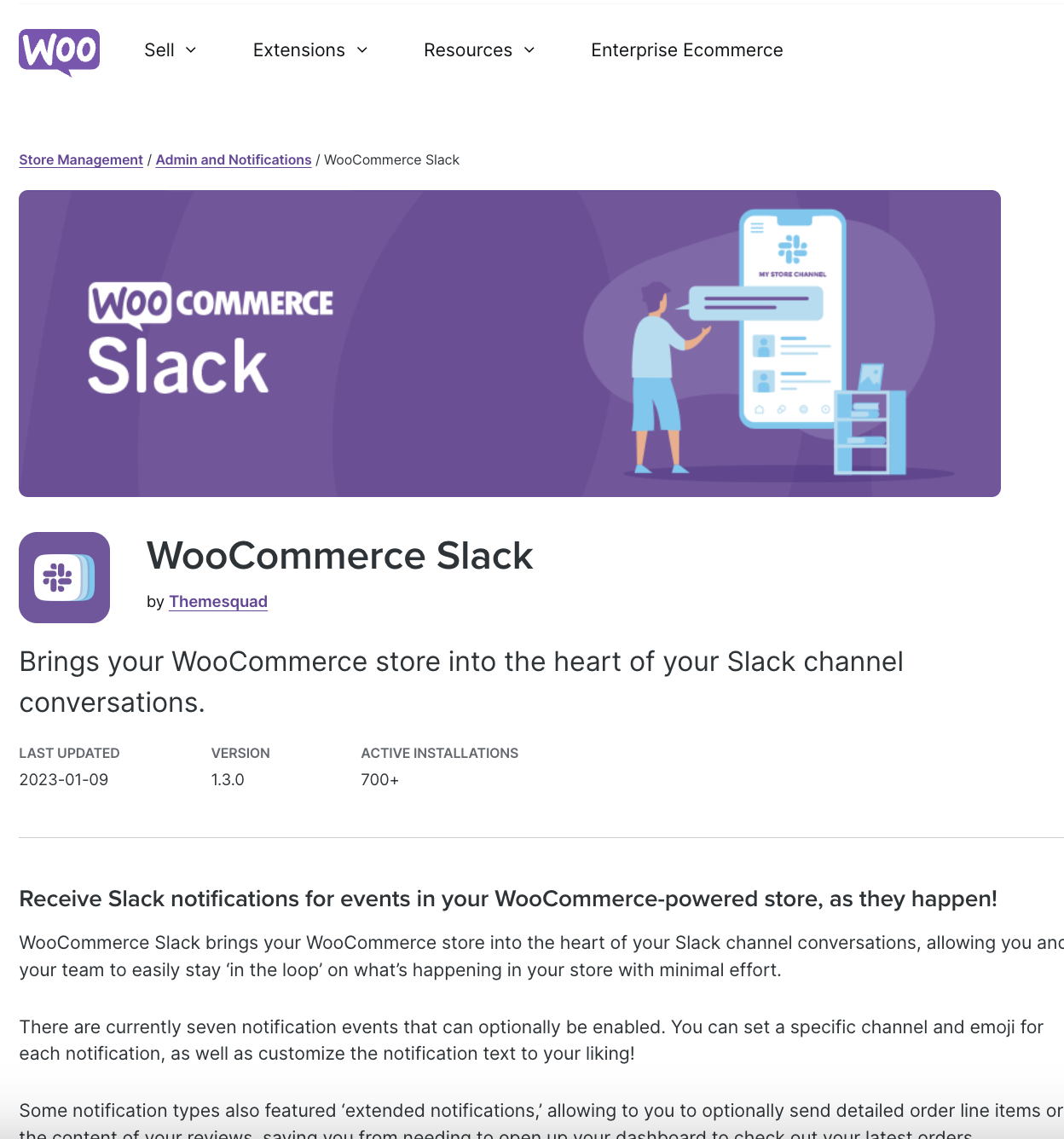 Woocommerce Slack