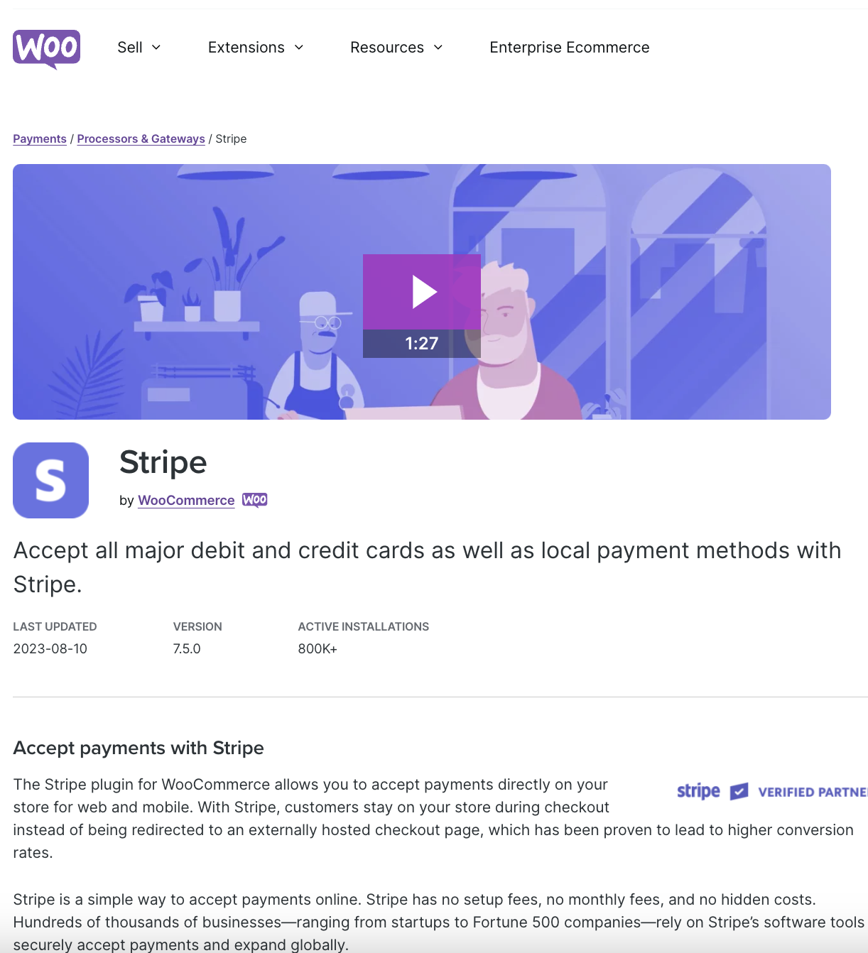 Woocommerce Stripe Payment Gateway