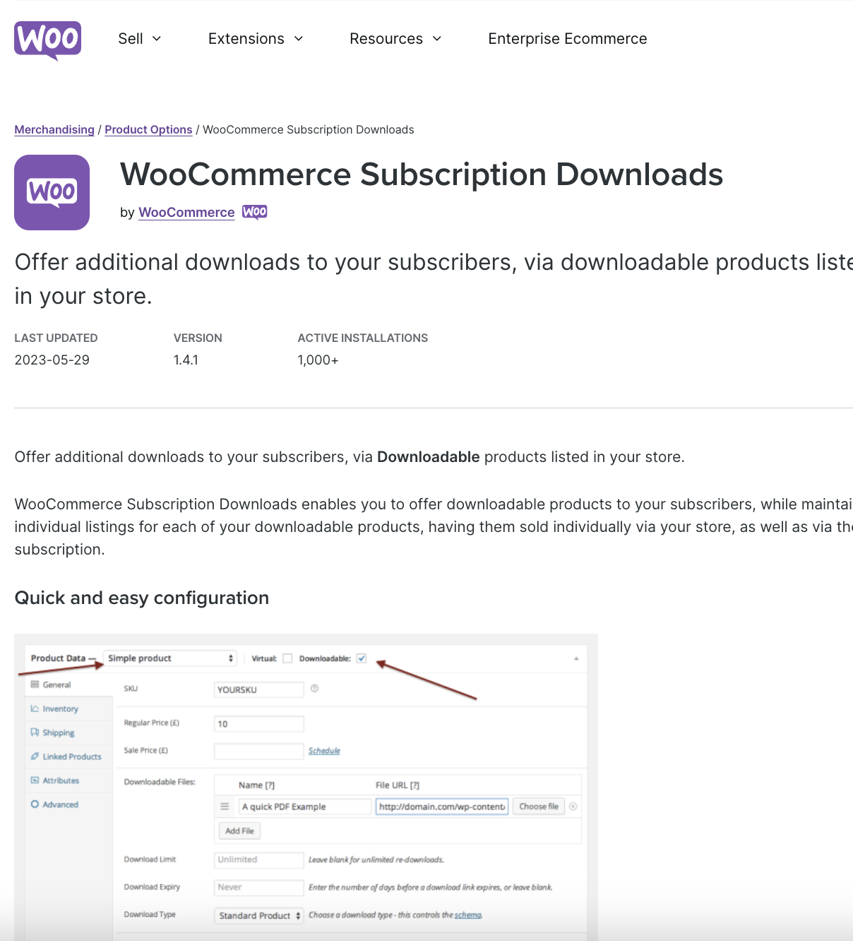 Woocommerce Subscription Downloads