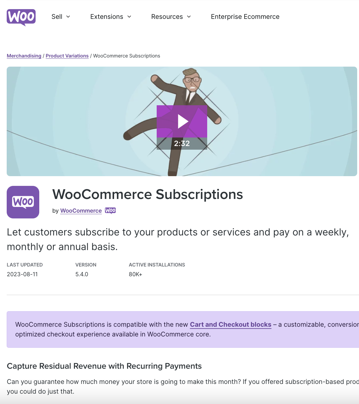 Woocommerce Subscriptions