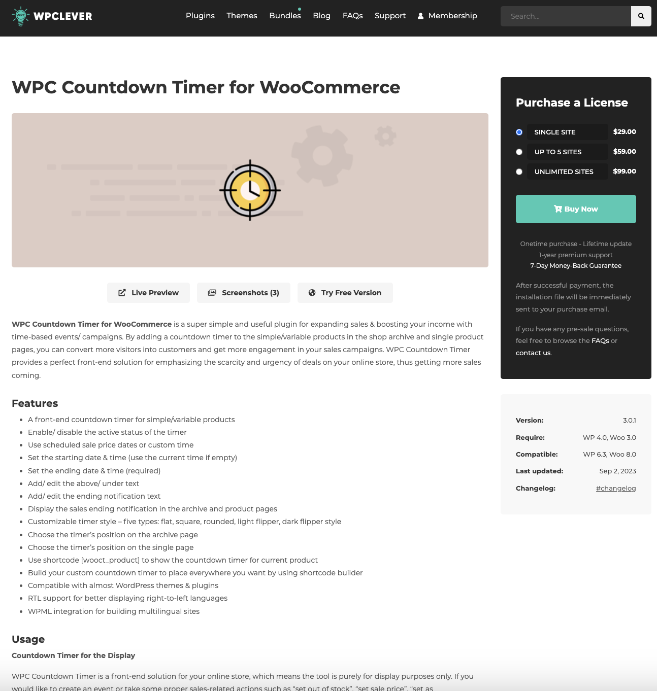Wpc Countdown Timer For Woocommerce
